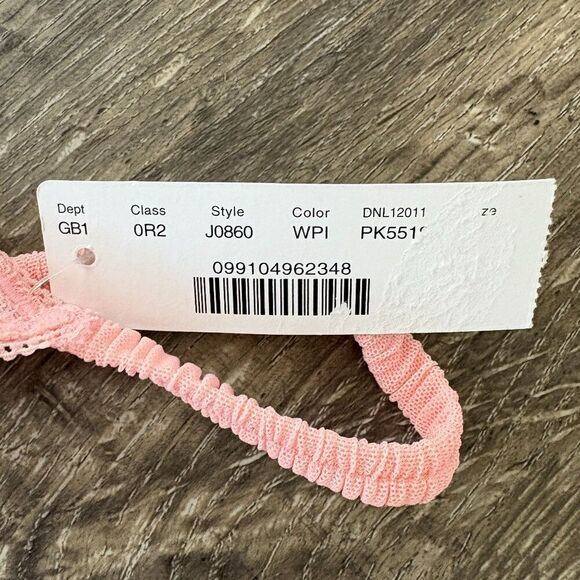 NWT J.Crew Underwire Longline Bra in Lattice Mesh in Warm Pink 34D Small panty - Picture 5 of 14